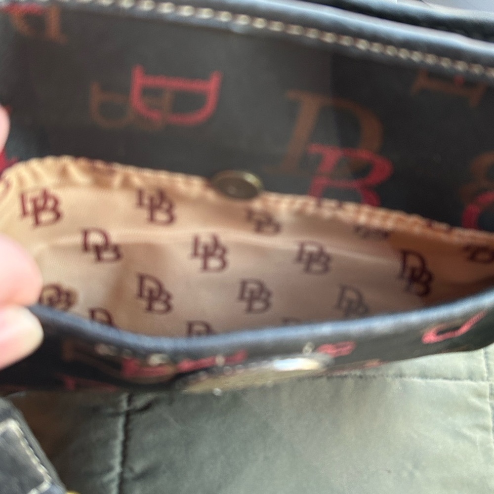 Dooney & Bourke Black Crossbody Bag with Red Accents - Picture 13 of 14